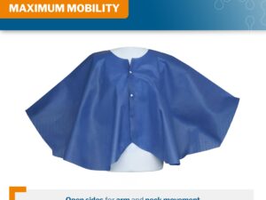 McKesson Poncho Exam Cape, 4X-Large, 48 x 45 Inch - Image 2