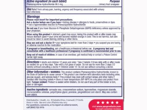 AZO? Urinary Pain Relief Tablets, Maximum Strength, 24 per Box - Image 3
