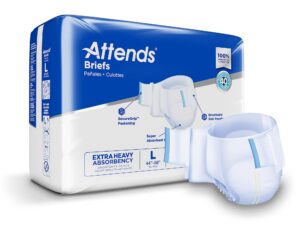 Attends? Extra Heavy Absorbency Briefs, Large - Image 1