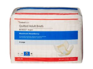 Wings? Super Quilted Maximum Absorbency Incontinence Brief, Extra Large - Image 1
