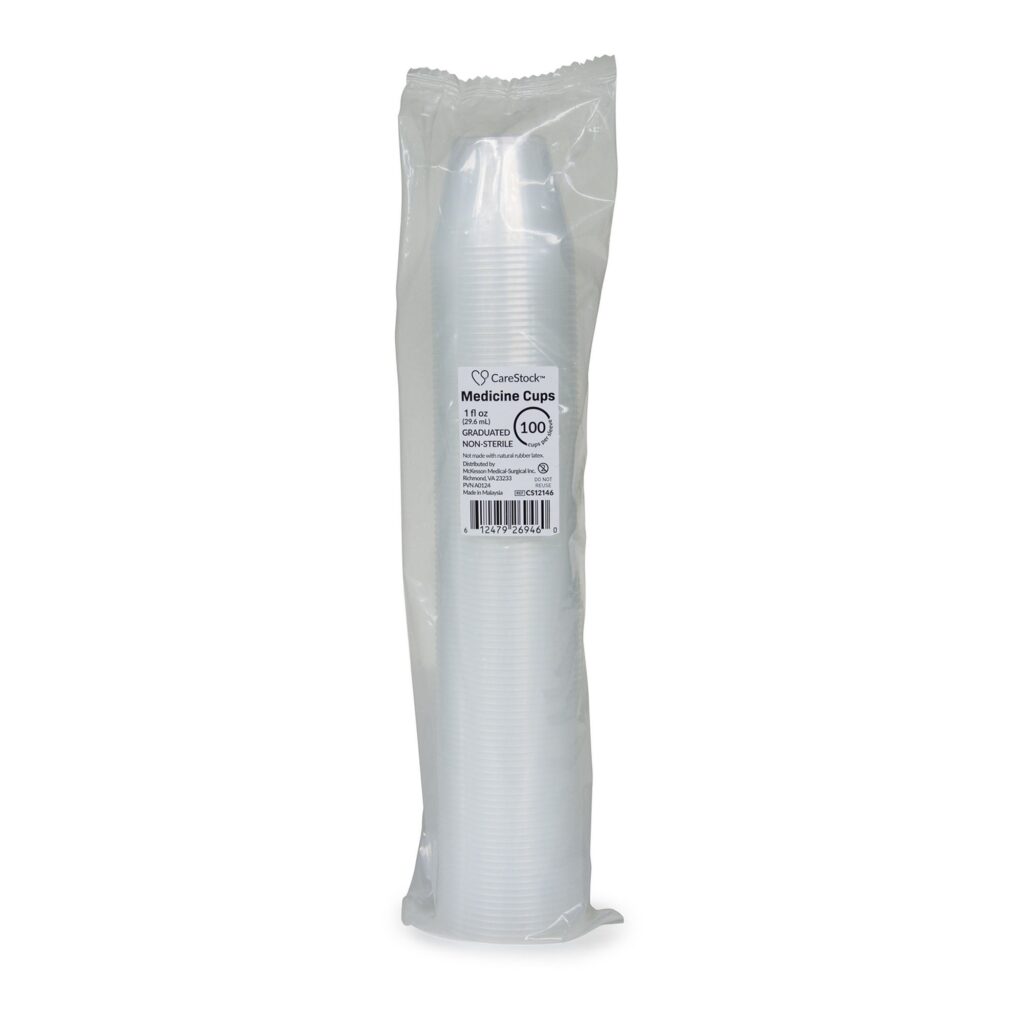CareStock? Translucent Medicine Cup, 1 ounce