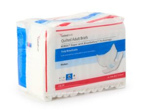 Wings? Super Quilted Maximum Absorbency Incontinence Brief, Medium - Image 1