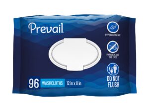 Prevail? Personal Cleansing Wipe, Soft Pack, Aloe, Vitamin E, 8 x 12 Inch - Image 1