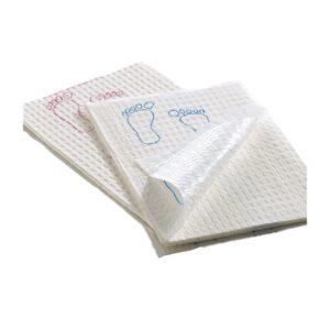 Footprint? Nonsterile Blue & White Procedure Towel, 13-1/2 x 18 Inch - Image 2