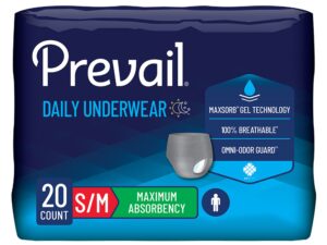 Prevail? Men's Daily Maximum Absorbent Underwear, Small / Medium - Image 1