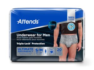 Attends? Discreet Men's Underwear, Level 5, Small / Medium - Image 3
