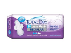 TotalDry? Light Absorbency Bladder Control Pad, 11-Inch Length - Image 1
