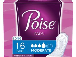 Poise? Bladder Control Pads, Women, Moderate Absorbency, 12.4 Inches - Image 1
