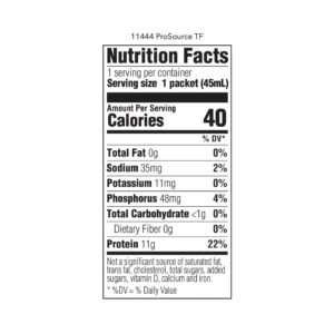 ProSource TF Ready to Hang Tube Feeding Formula, 45 mL Pouch - Image 2