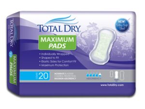 TotalDry Maximum Pads, Moderate Absorbency - Image 1
