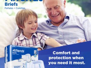 Attends? Extra Heavy Absorbency Briefs, Medium - Image 9