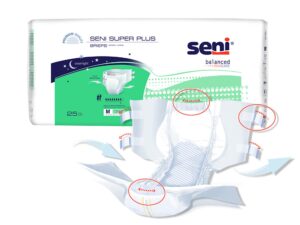 Seni? Super Plus Overnight Heavy Absorbency Incontinence Brief, Regular - Image 7