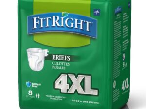 FitRight? Plus Anti-Leak Guard Briefs, Bariatric Adult, 4X-Large - Image 1