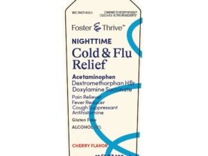 Foster & Thrive? Nighttime Cold & Flu Liquid Relief, Cherry flavor - Image 1