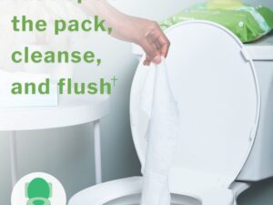 McKesson Flushable* Wet Wipes XL - Unscented, 96 Wet Wipes per Pack - Image 3