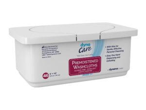 Dynarex Personal Cleansing Wipes, Aloe/Lanolin Scented, Tub - Image 1
