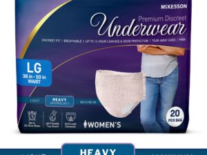 McKesson Premium Discreet Underwear for Women, Heavy Absorbency, Large - Image 1