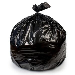 Colonial Bag 2X Heavy Trash Bag, Black, 60-gallon Capacity - Image 1