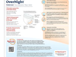 Tranquility Premium OverNight Disposable Absorbent Underwear, 3XL - Image 9
