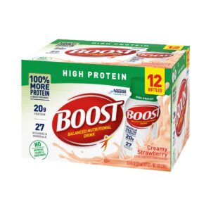 Boost® High Protein Strawberry Complete Nutritional Drink, 8-ounce Bottle - Image 7