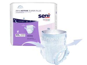 Seni? Active Super Plus Overnight Heavy Absorbent Underwear, 2X-Large - Image 9