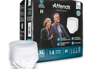 Attends? Premier Underwear, Heavy Absorbency, X-Large, 58 ? 68 Inch Waist/Hip - Image 1