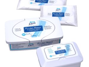 Dynarex Flush Away Personal Wipes, Adult, Tub, Aloe/Lanolin Scented - Image 3