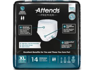 Attends? Premier Underwear, Heavy Absorbency, X-Large, 58 ? 68 Inch Waist/Hip - Image 4