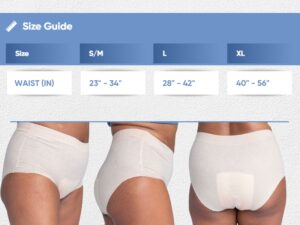 Nexwear Women's Pull-On Absorbent Underwear, Large, Tan - Image 4