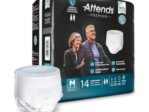 Attends? Premier Underwear, Heavy Absorbency, Medium, 34 to 44 Inch Waist/Hip - Image 1