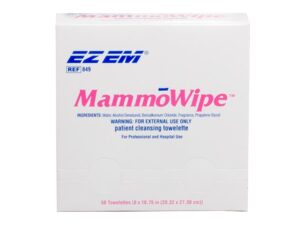 EZ EM Mammography Wipe, Scented, Benzalkonium Chloride, Ethyl Alcohol - Image 2
