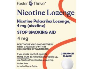 Foster & Thrive? Nicotine Polacrilex Lozenges 4 mg (Nicotine) Cinnamon - Image 1