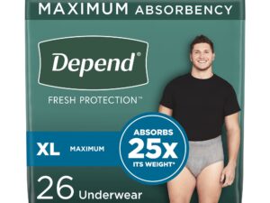 Depend? Fresh Protection? Men's Maximum Absorbency Underwear, Extra Large - Image 1