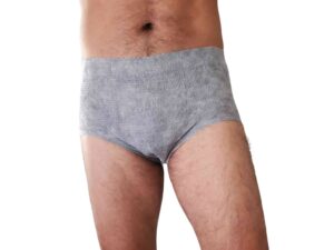 Nexwear Men's Pull-On Absorbent Underwear, Extra Large, Gray - Image 1