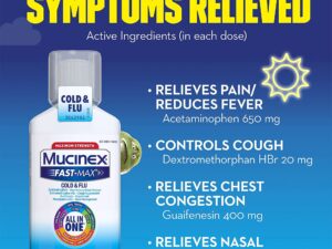 Mucinex? Fast-Max? Cold & Flu Cold and Cough Relief, 6-ounce Bottle - Image 5