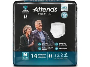 Attends? Premier Underwear, Heavy Absorbency, Medium, 34 to 44 Inch Waist/Hip - Image 3