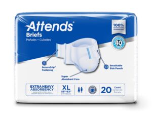 Attends? Extra Heavy Absorbency Briefs, Extra Large - Image 3