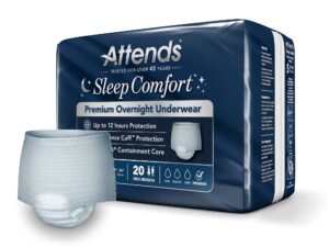 Attends? Sleep Comfort Premium Overnight Underwear, Small, 20 ? 34 Inches - Image 2