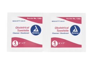 dynarex? Scented Obstetrical Towelettes, Individual Packets - Image 2