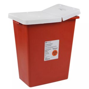 SharpSafety? Multi-purpose Sharps Container, 18 Gallon, 26 x 18? x 12? Inch - Image 1