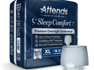 Attends? Sleep Comfort Premium Overnight Underwear, Extra Large, 58 ? 68 Inches - Image 1