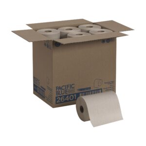 Pacific Blue Basic? Brown Paper Towel, 7-7/8 Inch x 350 Foot, 12 Rolls per Case - Image 2