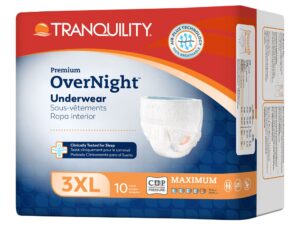 Tranquility Premium OverNight Disposable Absorbent Underwear, 3XL - Image 1