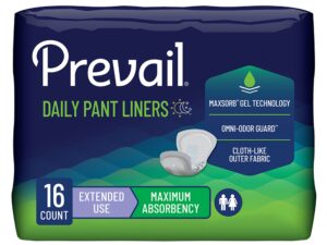 Prevail? Daily Pant Liners Moderate Absorbency Incontinence Liner, 28 Inches - Image 1