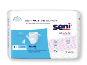 Seni? Active Super Moderate to Heavy Absorbent Underwear, Extra Large - Image 1