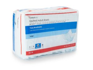 Wings? Super Quilted Maximum Absorbency Incontinence Brief, Large - Image 1