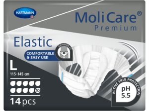 MoliCare? Premium Elastic 10 Drop Absorbency Incontinence Briefs, Large - Image 3