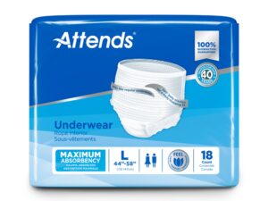 Attends? Care Adult Absorbent Underwear, Heavy Absorbency, Large, White - Image 3