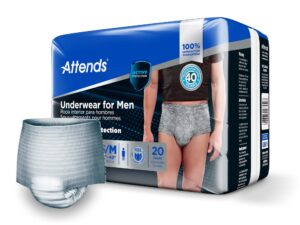 Attends? Discreet Men's Underwear, Level 5, Small / Medium - Image 2