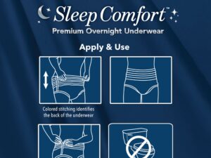 Attends? Sleep Comfort Premium Overnight Underwear, Small, 20 ? 34 Inches - Image 6